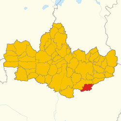Map of Caponago (Province of Monza and Brianza, region Lombardy, Italy 2024)